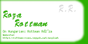 roza rottman business card